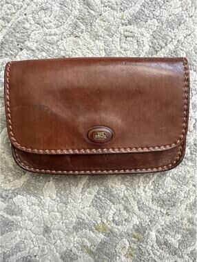 Vintage The Bridge Italian leather clutch